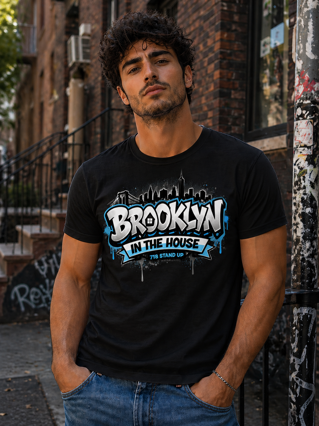 Men Brooklyn in the House- T-Shirt