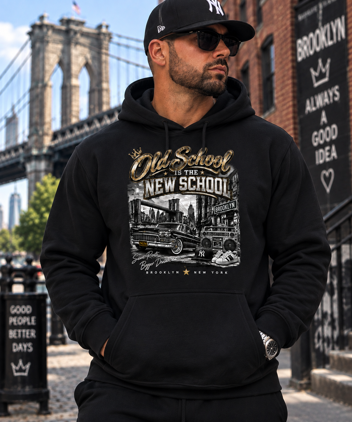 OLD SCHOOL IS THE NEW SCHOOL HOODIE