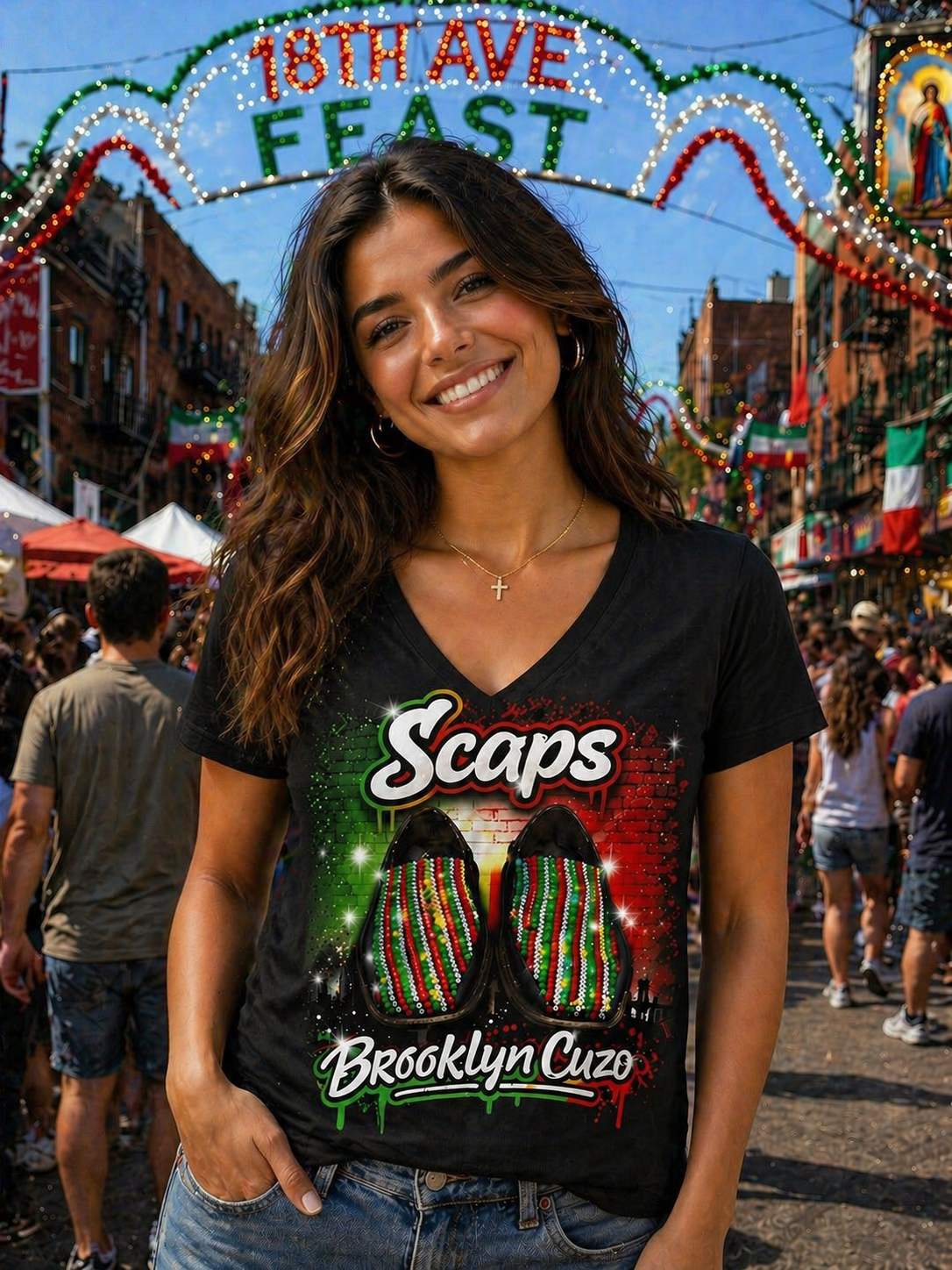 Scaps on ya V-Neck