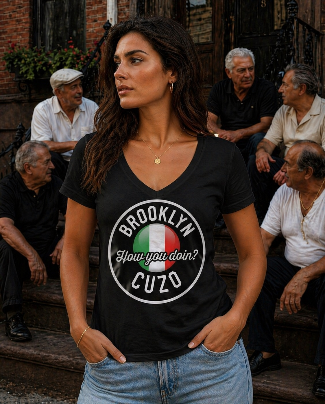 Brooklyn Cuzo- How u doin- V-Neck