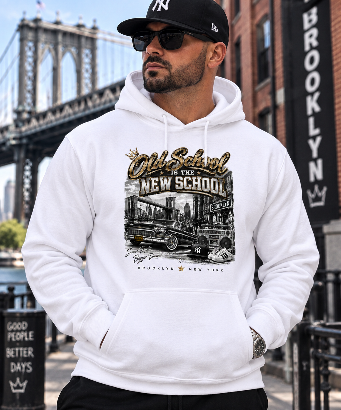 OLD SCHOOL IS THE NEW SCHOOL HOODIE