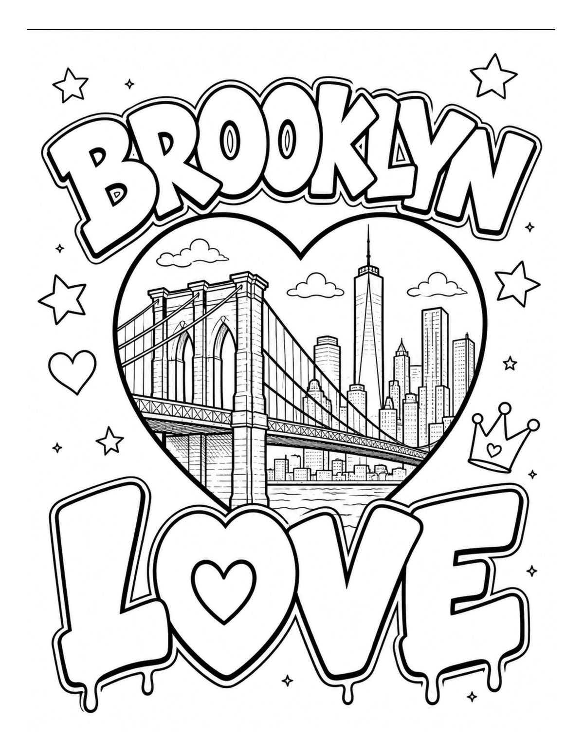 Brooklyn Cuzo Coloring Book