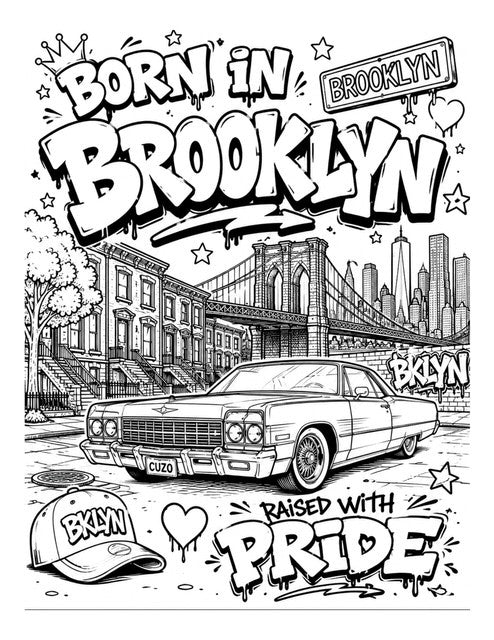Brooklyn Cuzo Coloring Book