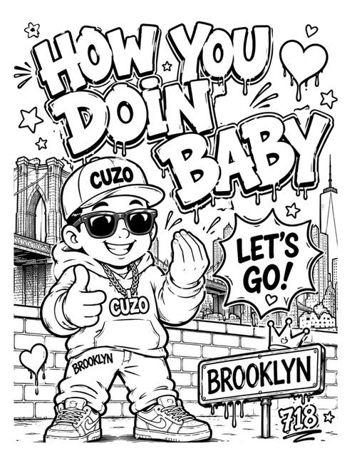 Brooklyn Cuzo Coloring Book