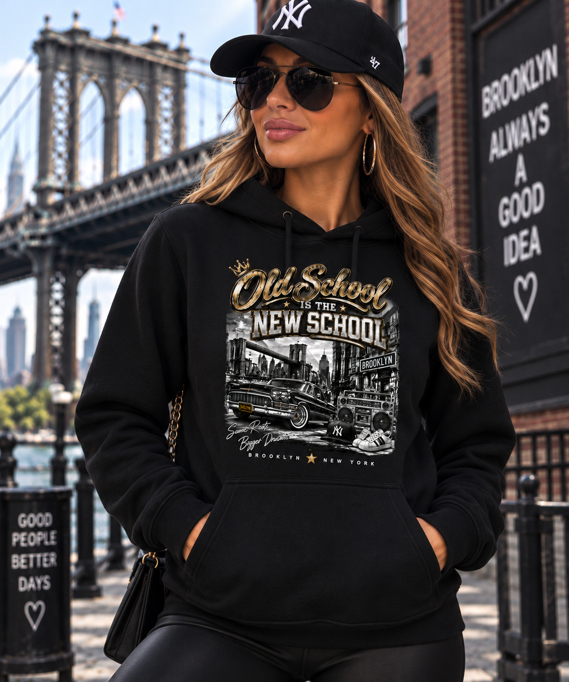OLD SCHOOL IS THE NEW SCHOOL HOODIE